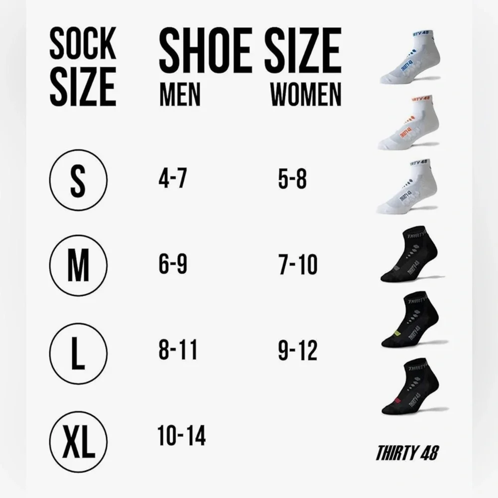 6 Pairs Thirty48 Low Cut Cycling Socks Unisex - Picture 8 of 10